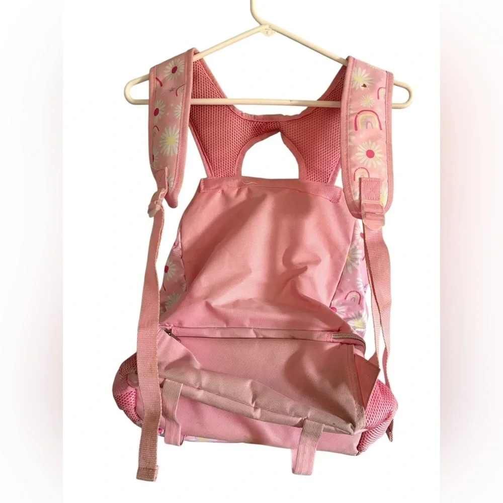 Pink Daisy and Rainbow Kids Backpack